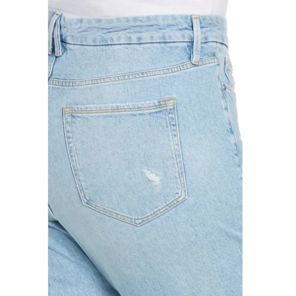 Good American Good Classic Ripped High Waist Slim Jeans Size 24